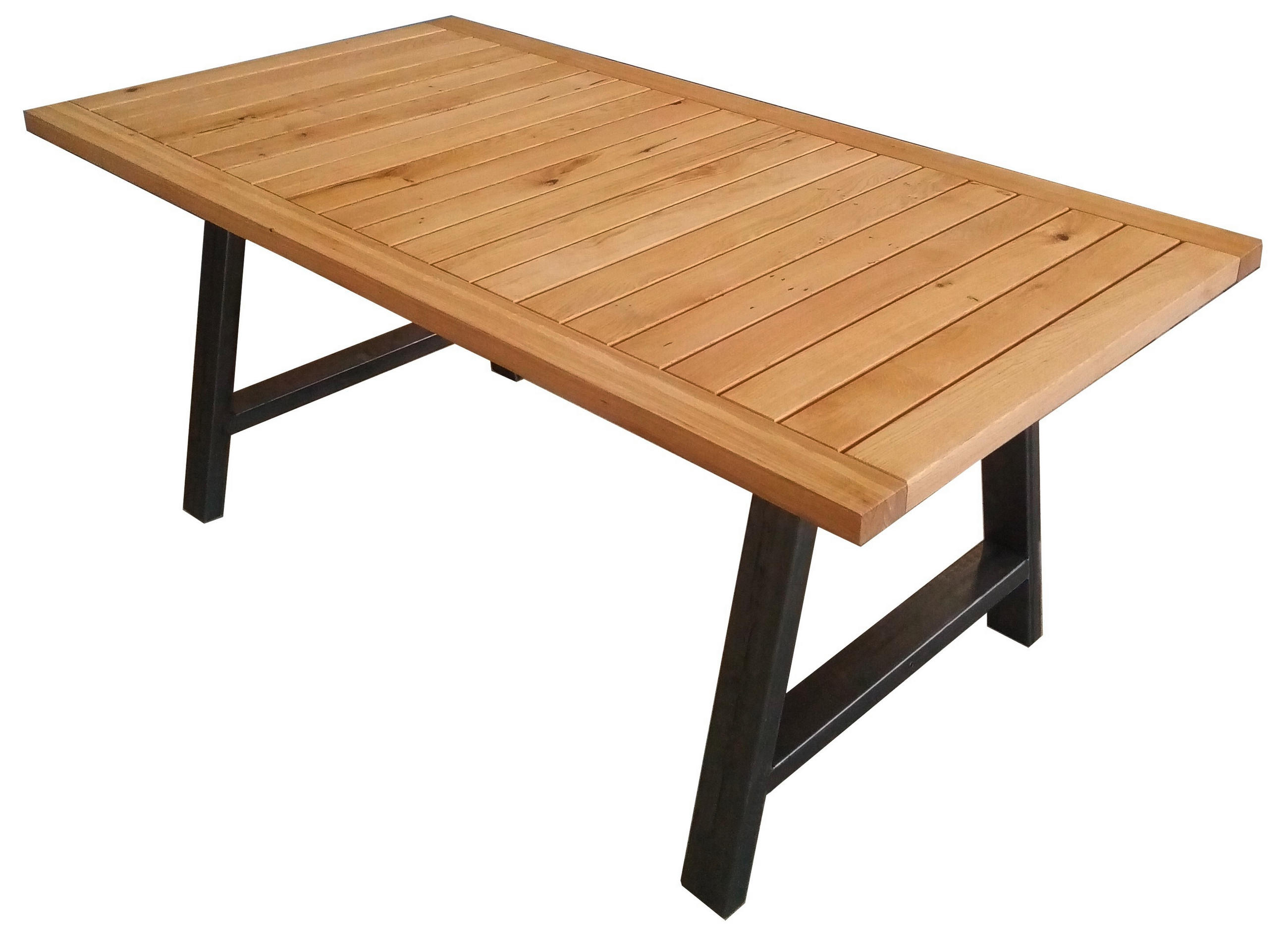 Gartentisch Bergen Eiche/metall L 180 Cm