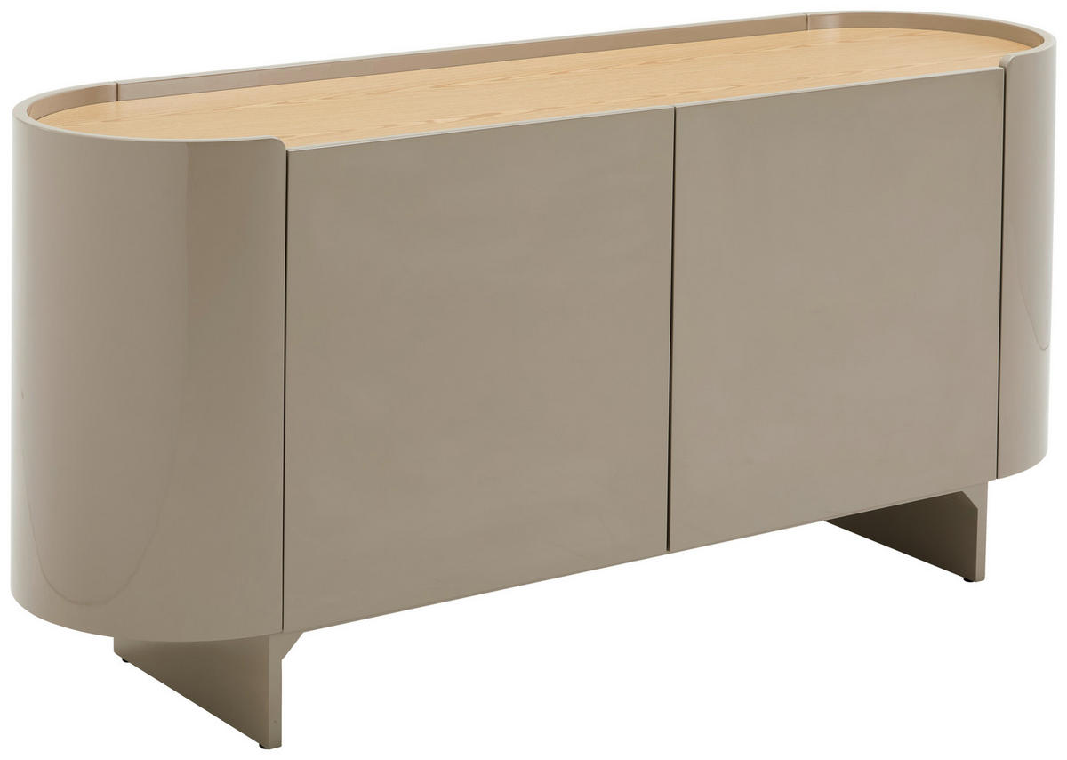 SIDEBOARD  in 160/75/45 cm  - Kaschmir/Eichefarben, Design, Holz/Holzwerkstoff (160/75/45cm) - Novel