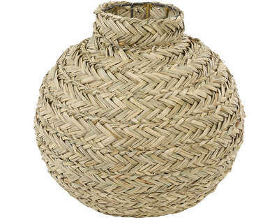 VASE - Braun, Basics, Holz (30/30/30cm) - Light & Living