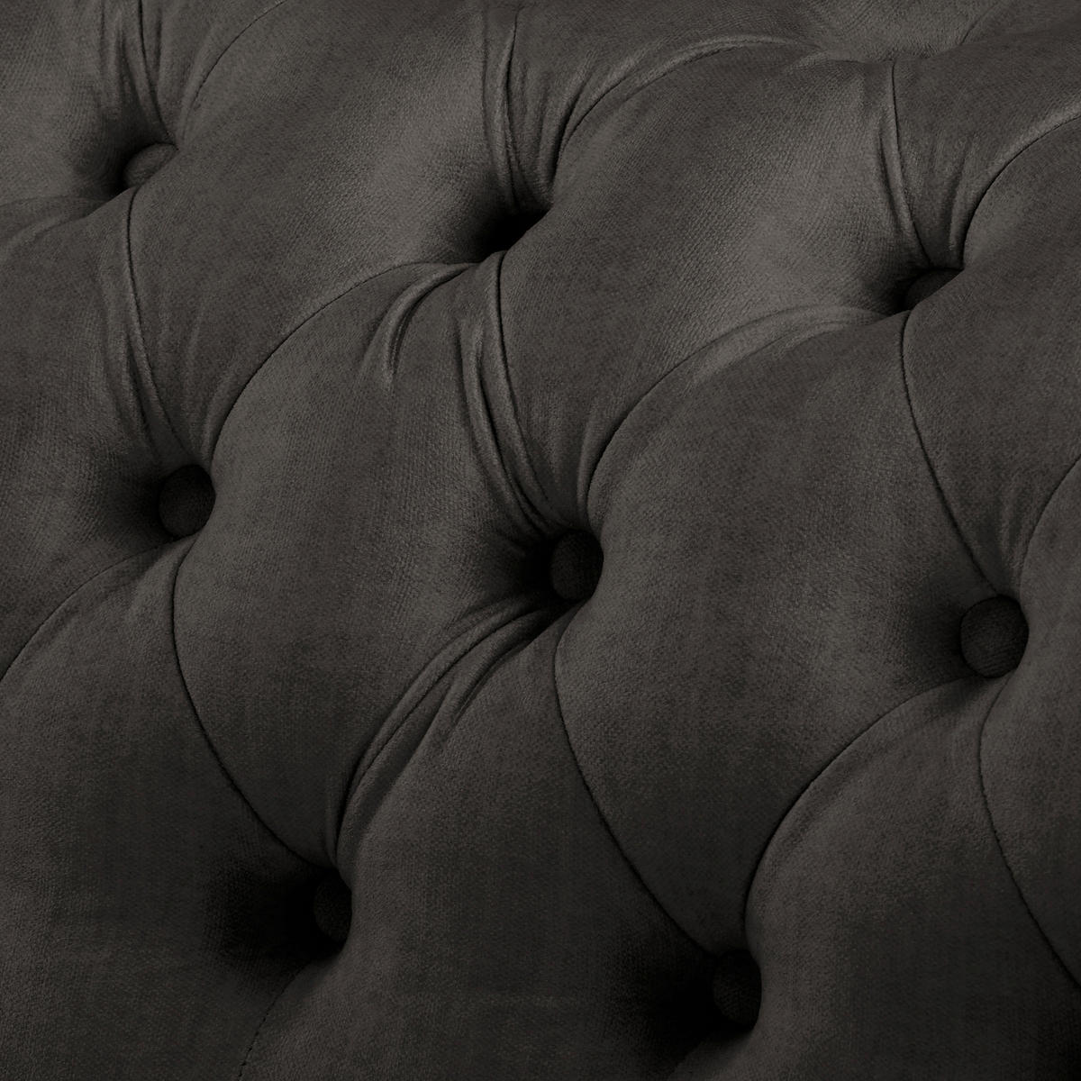 SESSEL in Mikrofaser Anthrazit  - Anthrazit, Design, Holz/Textil (128/75/91cm) - P & B