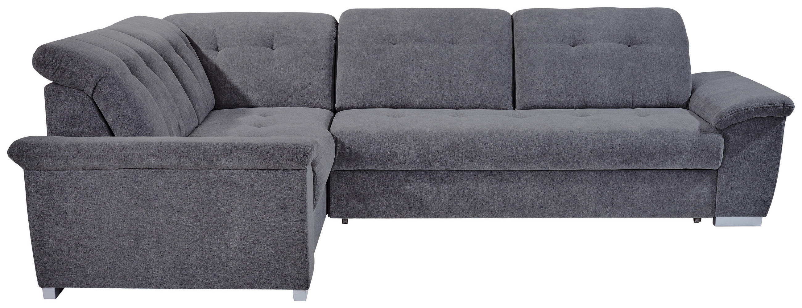 Livetastic Ecksofa Dunkelgrau 285x206 cm