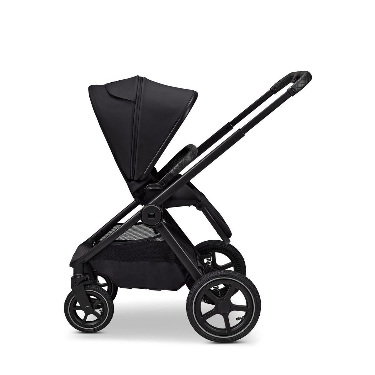 KINDERWAGENSET  GIO FOLD SET AIR  onyx  - Schwarz, Basics, Textil/Metall (120/58/92cm) - Moon Edition