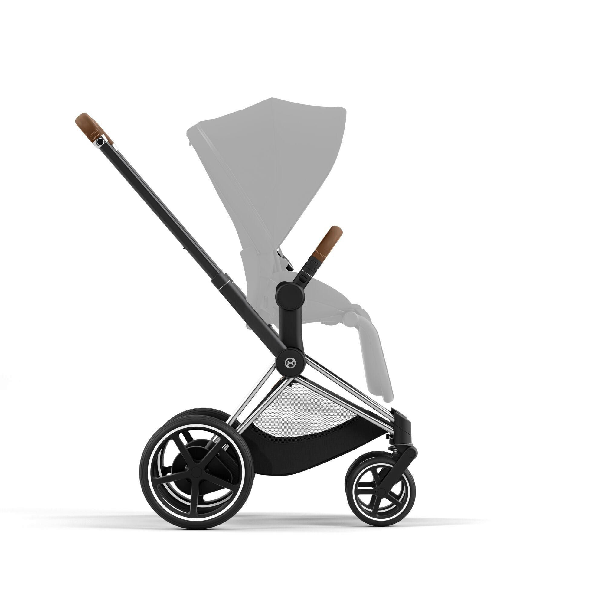 POSTOLJE DJEČJIH KOLICA E-Priam - boje kroma, Trend, metal (59/117/95cm) - Cybex