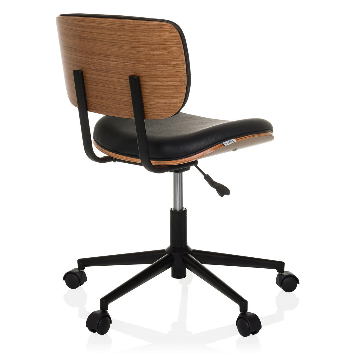 DREHSTUHL Schwarz  - Schwarz, MODERN, Leder/Kunststoff (59/73-83/59cm) - MID.YOU