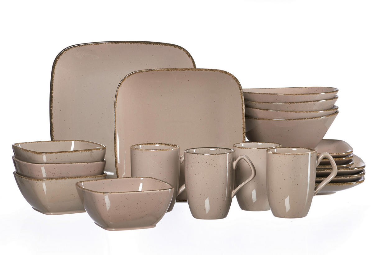 KOMPLETT SERVIS Casa 20 delar  - brun, Basics, keramik - Ritzenhoff Breker