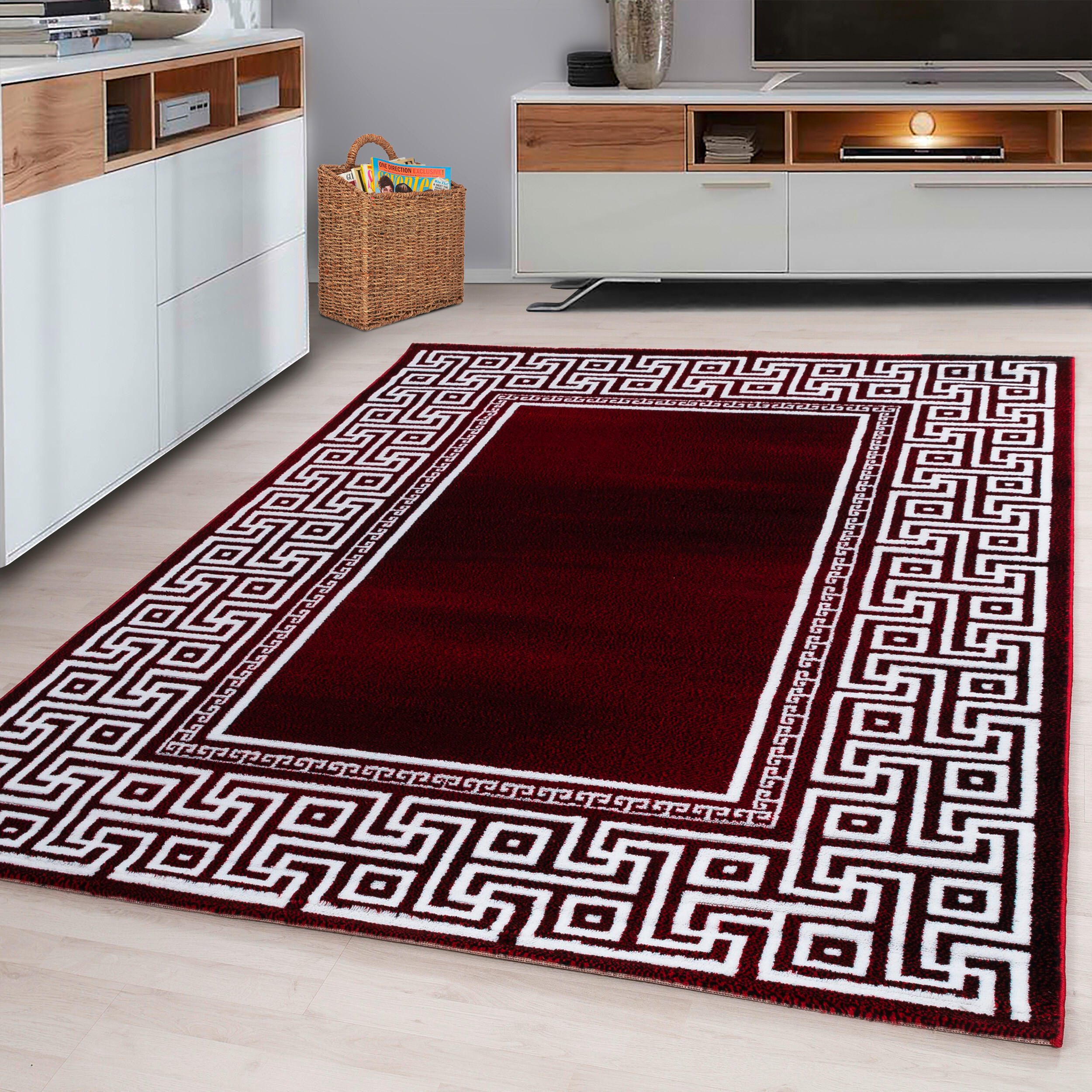 FLACHWEBETEPPICH 280/370 cm Parma Rot  - Rot, Design, Textil (280/370cm) - Novel