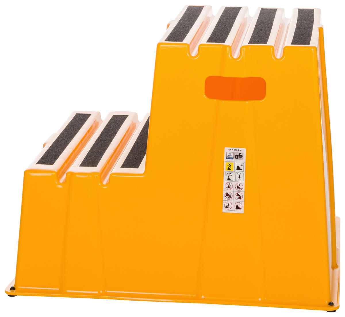 TRITTHOCKER Gelb  - Gelb, Basics, Kunststoff (57/51/65cm) - MID.YOU