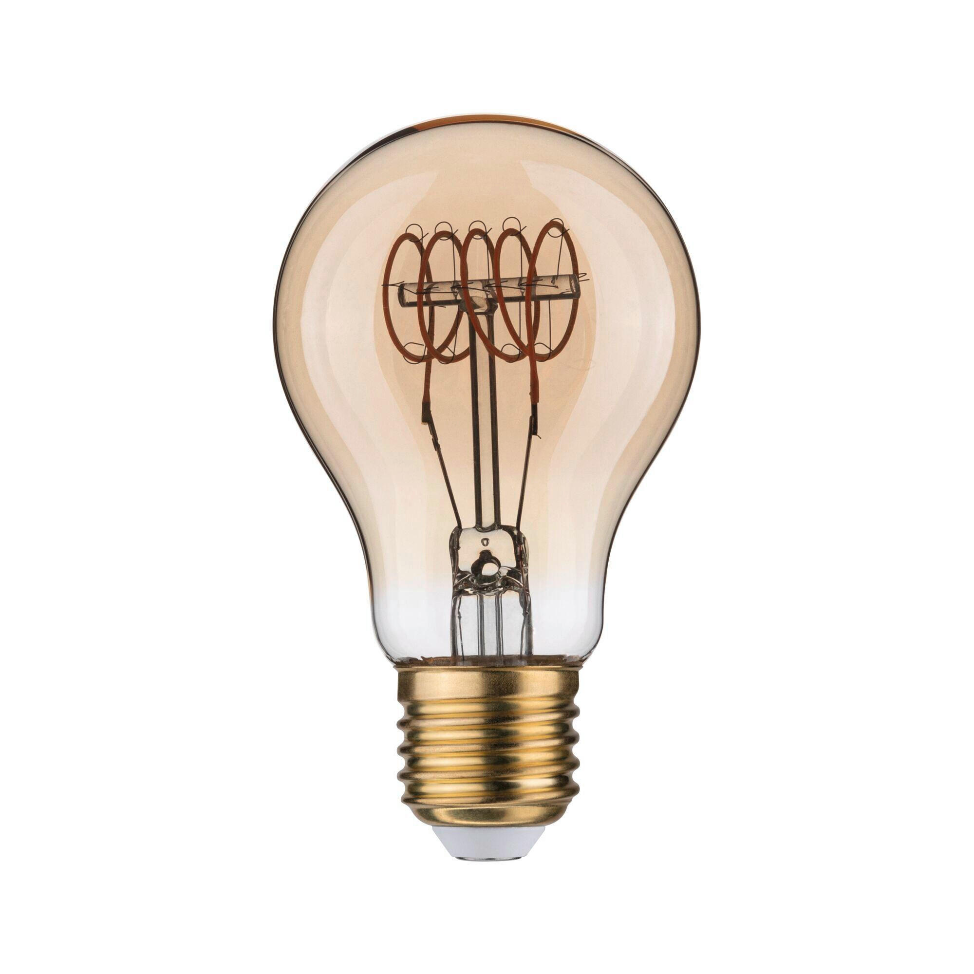 LED-LEUCHTMITTEL   E27 4,2 W 300 lm  - Goldfarben, Basics, Glas (6,0/10,5cm) - Paulmann
