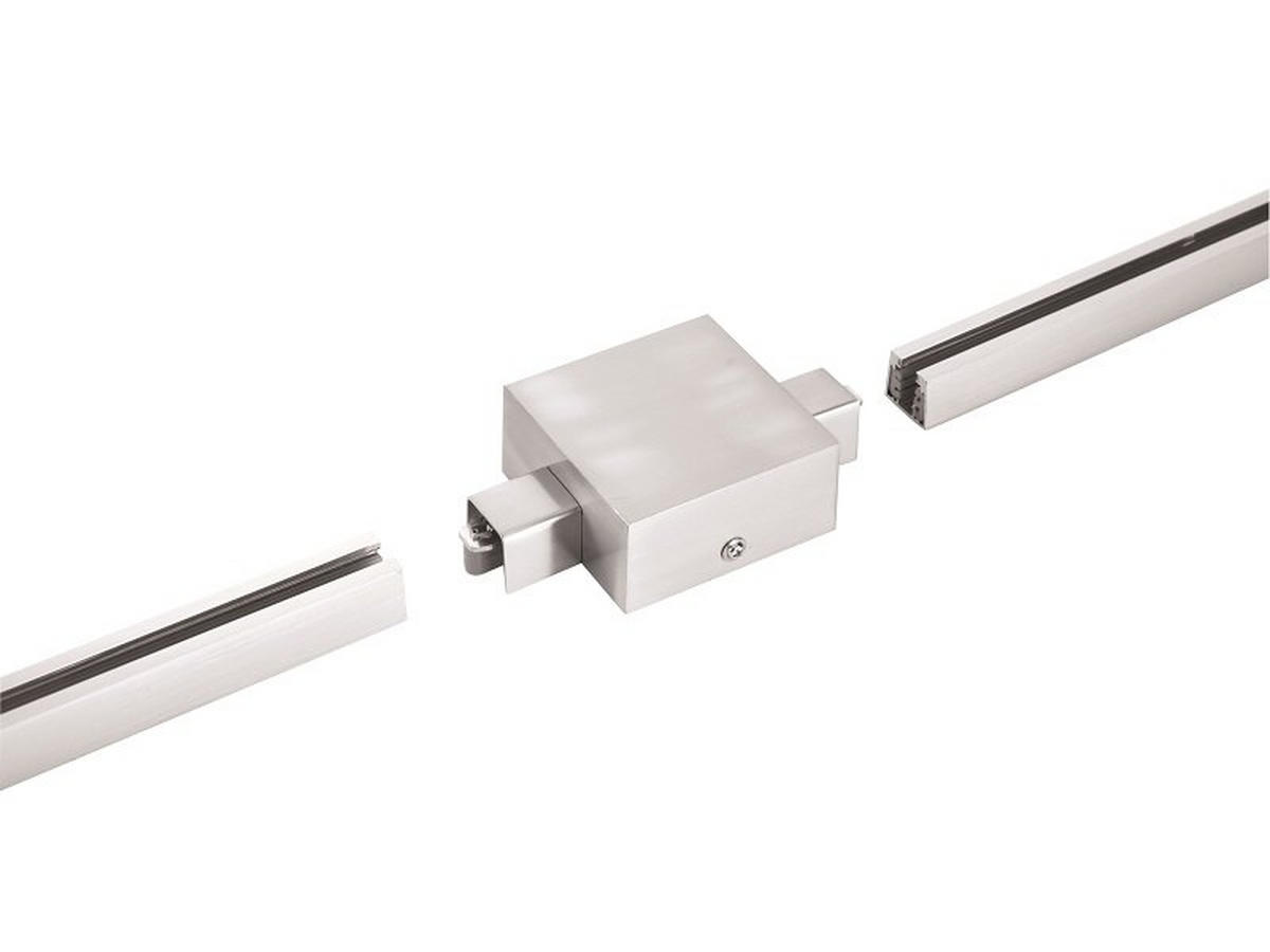 SCHIENENSYSTEM-EINSPEISER - Nickelfarben, Basics, Metall (14,5/8,5/4cm) - Fischer & Honsel