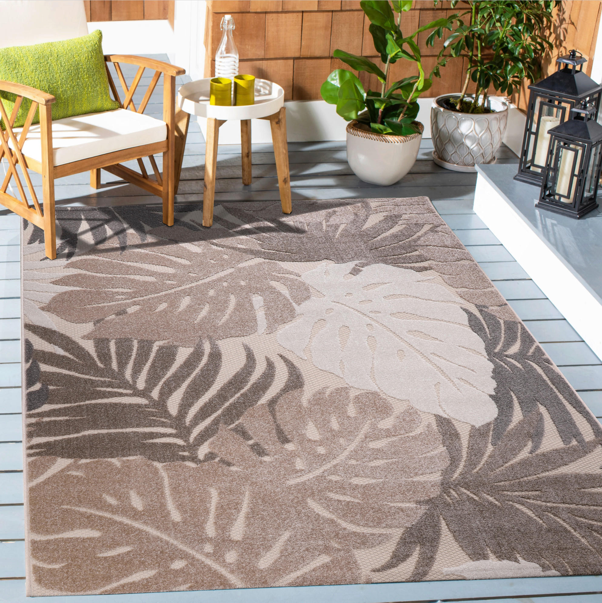 TEPIH ZA UNUTAR./VANJ. UPORAB 200/290 cm   smeđa, bež  Floral  - bež/smeđa, Lifestyle, tekstil/plastika (200/290cm)
