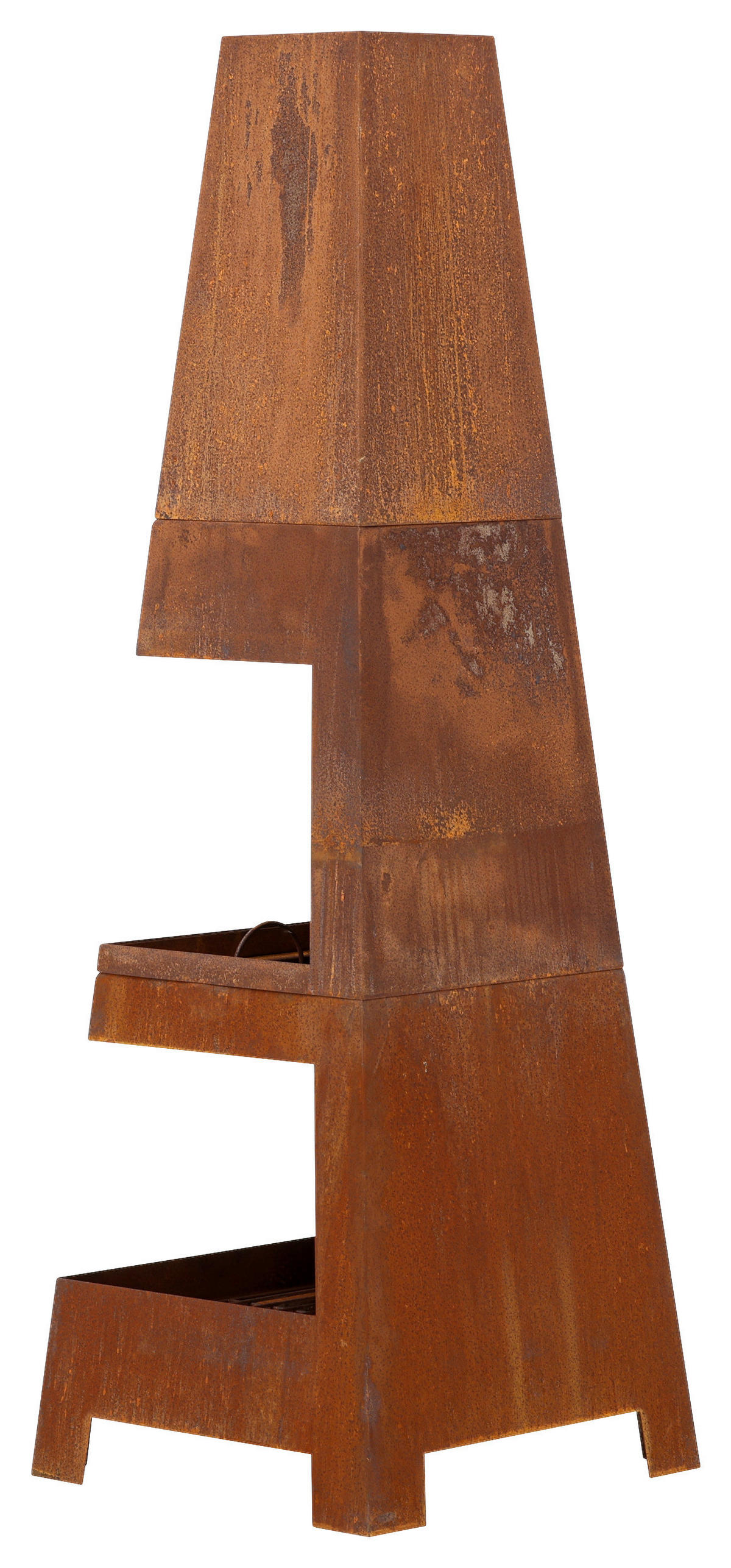 FEUERSTELLE  - Dunkelorange, KONVENTIONELL, Metall (50/150/50cm) - Gardenson