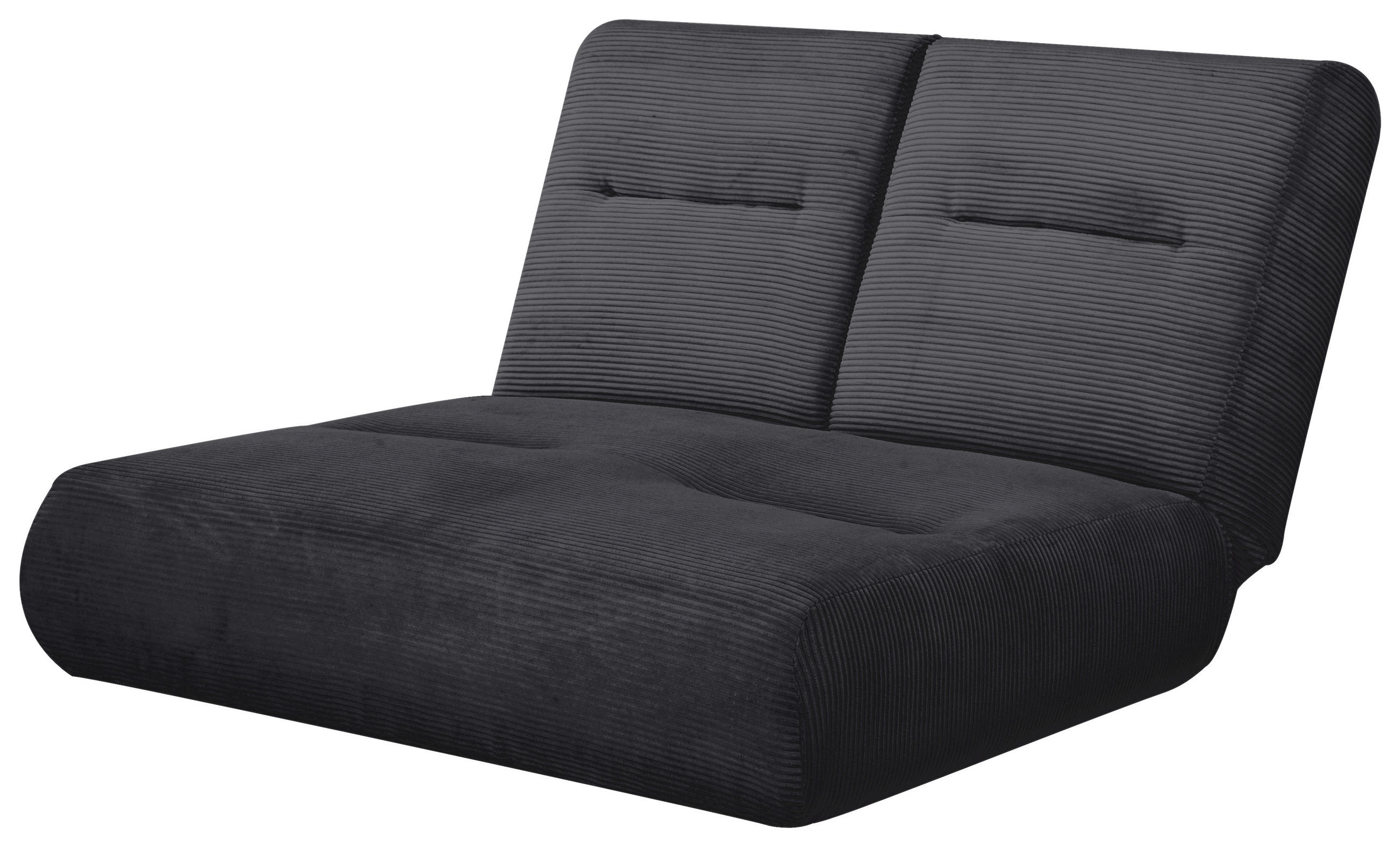 ZOFA S POSTELJNO FUNKCIJO,  črna tekstil  - črna, Design, tekstil (159/88/160cm) - Livetastic