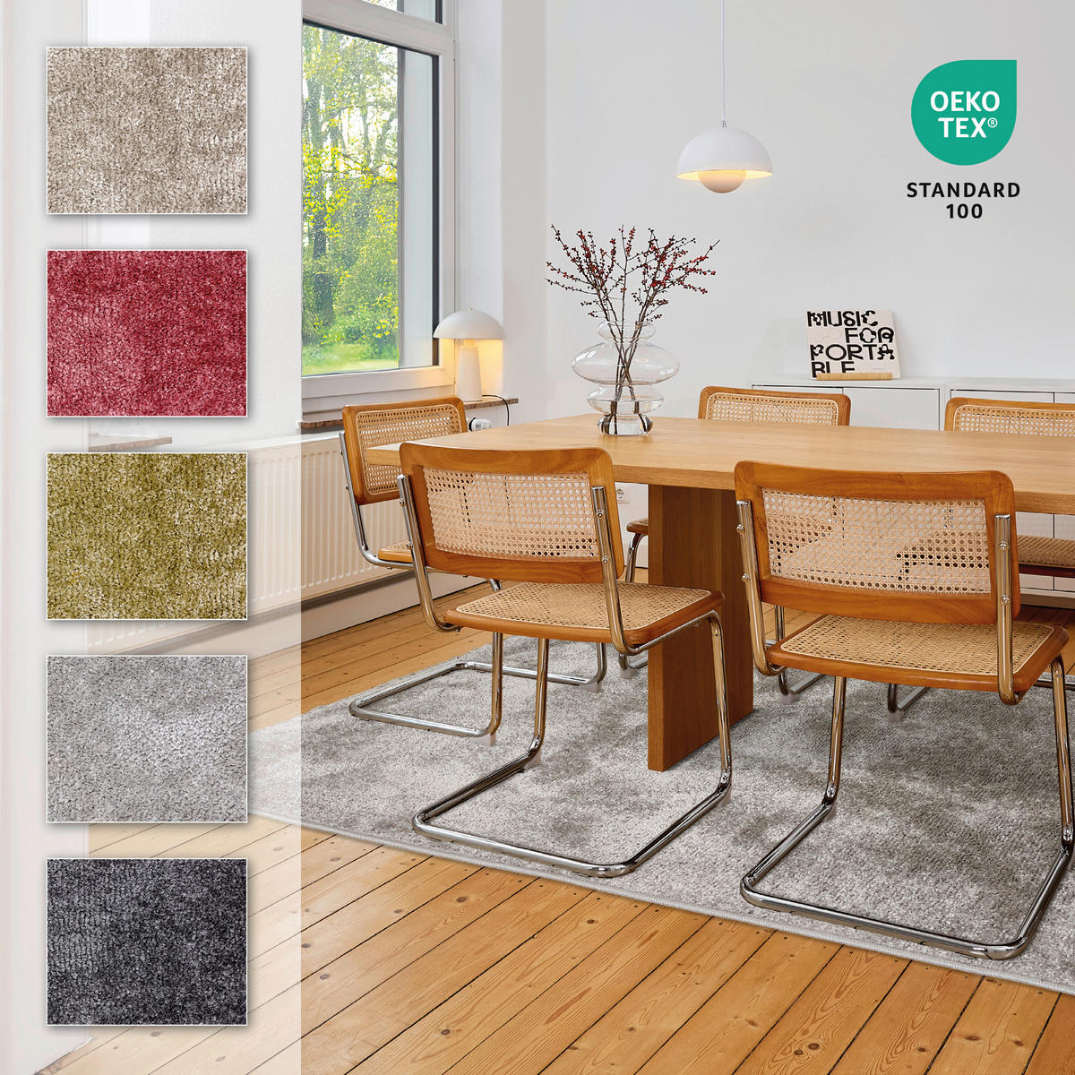 WEBTEPPICH 160/230 cm Stevie Grau rechteckig  - Grau, Basics, Kunststoff (160/230cm) - Astra