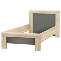 BETT 90/200 cm Anthrazit, Sonoma Eiche  - Eichefarben/Anthrazit, Basics (90/200cm) - Carryhome