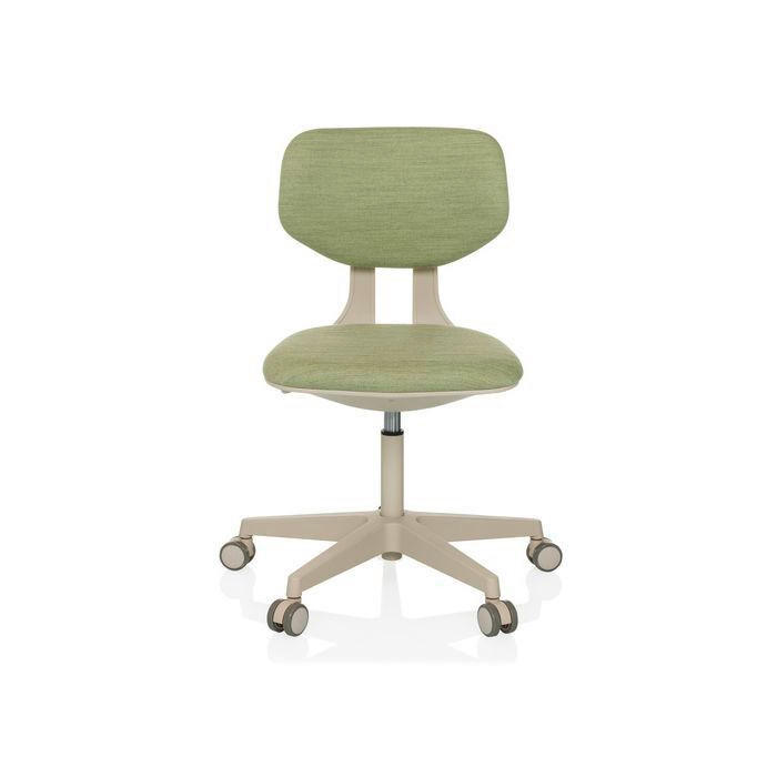 OTOČNÁ ŽIDLE PRO MLÁDEŽ, zelená - krémová/zelená, Moderní, textil/plast (51/72 - 87/51cm) - MID.YOU
