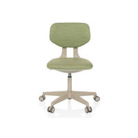 OTOČNÁ ŽIDLE PRO MLÁDEŽ, zelená - krémová/zelená, Moderní, textil/plast (51/72 - 87/51cm) - MID.YOU