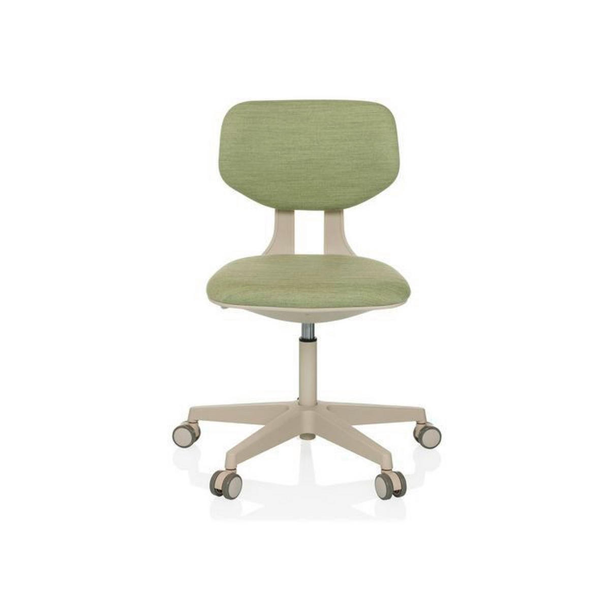 OTOČNÁ ŽIDLE PRO MLÁDEŽ, zelená - krémová/zelená, Moderní, textil/plast (51/72 - 87/51cm) - MID.YOU