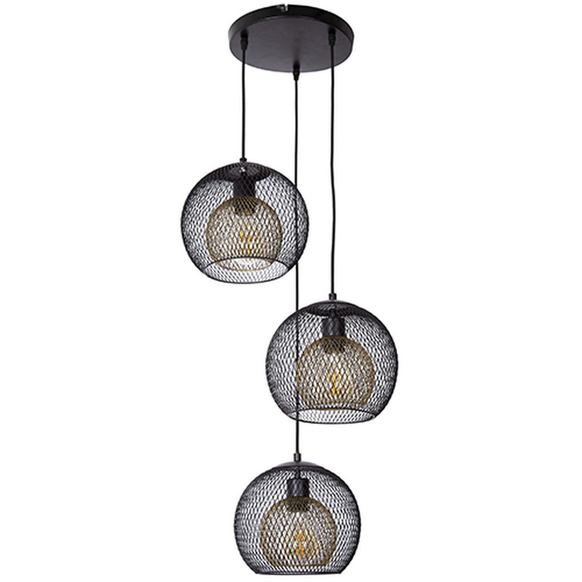 HÄNGELEUCHTE Selina 44/150 cm   - Schwarz, Design, Metall (44/150cm)