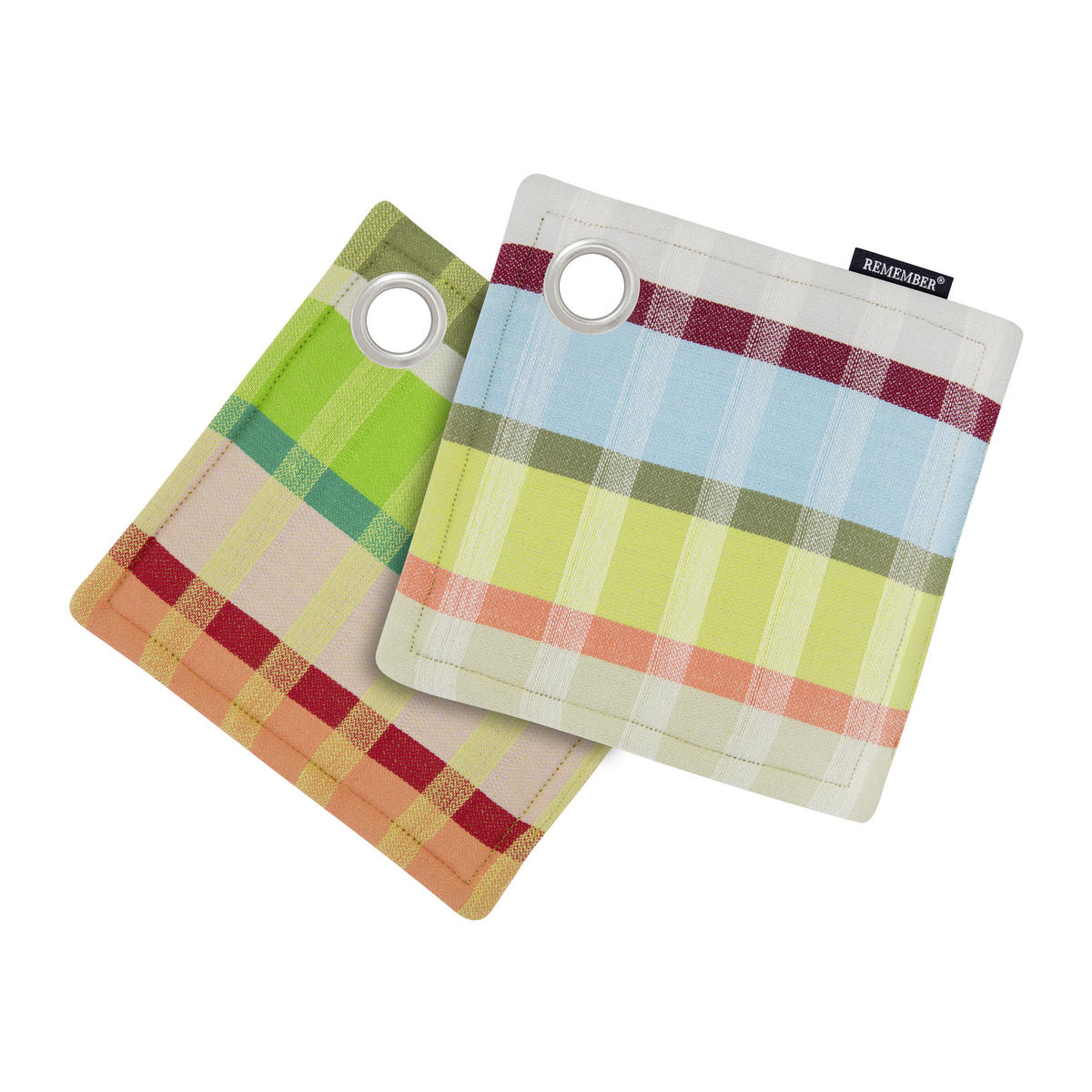 TOPFLAPPEN Gelb, Pastellblau  - Pastellblau/Gelb, Basics, Textil (18,5/18,5/2cm)