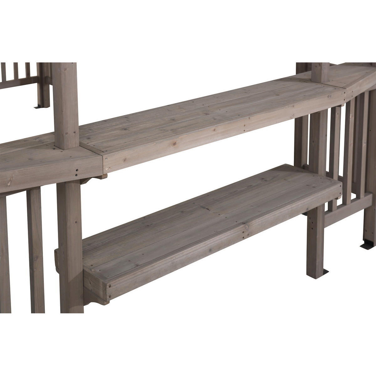 PAVILLON 427/250/305 cm   - Hellgrau/Naturfarben, Basics, Holz/Textil (427/250/305cm)