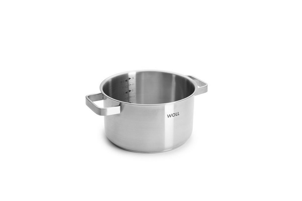 KOCHTOPFSET Steel  - Silberfarben, Basics, Metall - WOLL