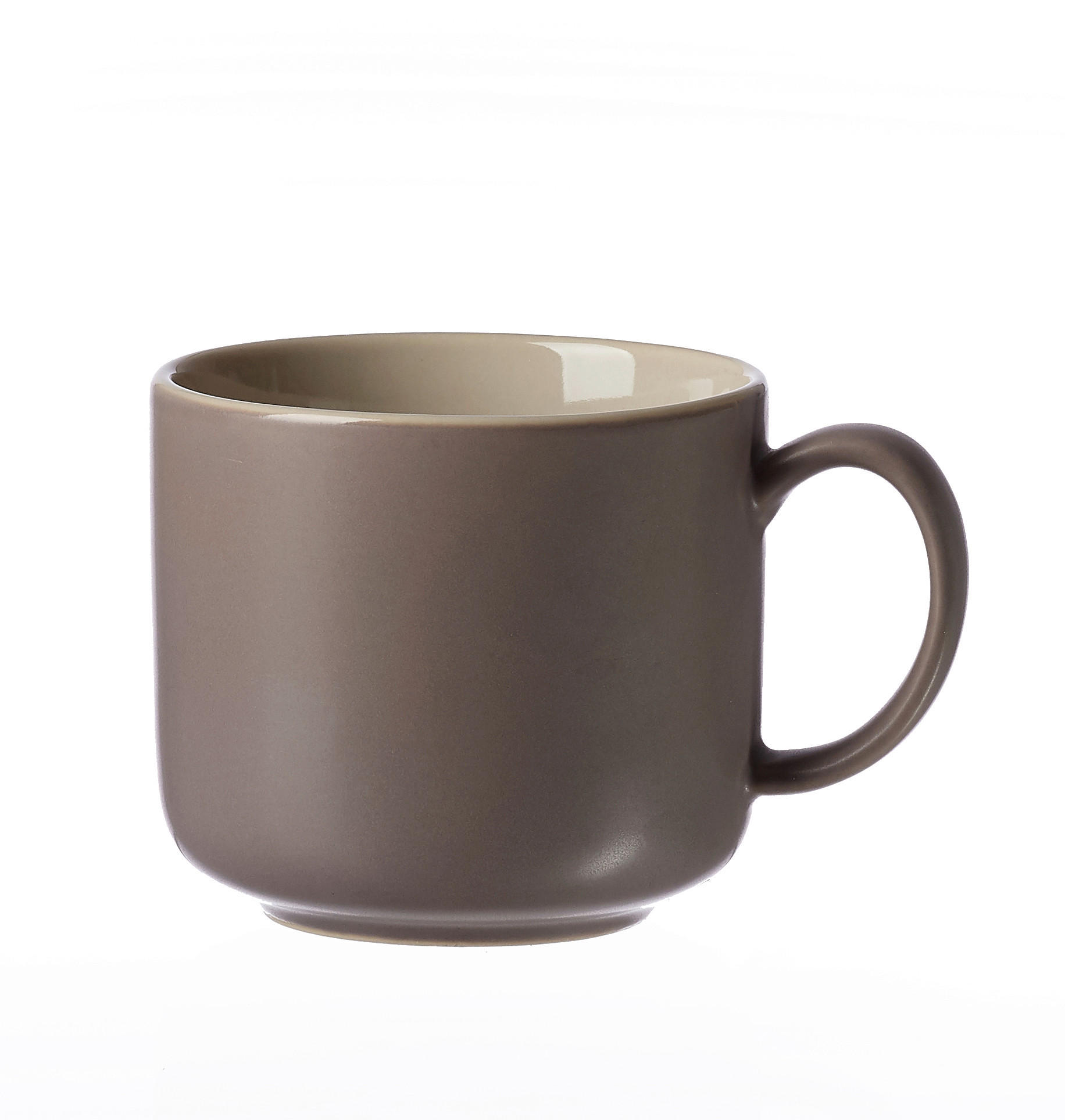 KAFFEETASSE Jasper 240 ml  - Taupe/Weiß, Design, Keramik (240ml) - Ritzenhoff Breker