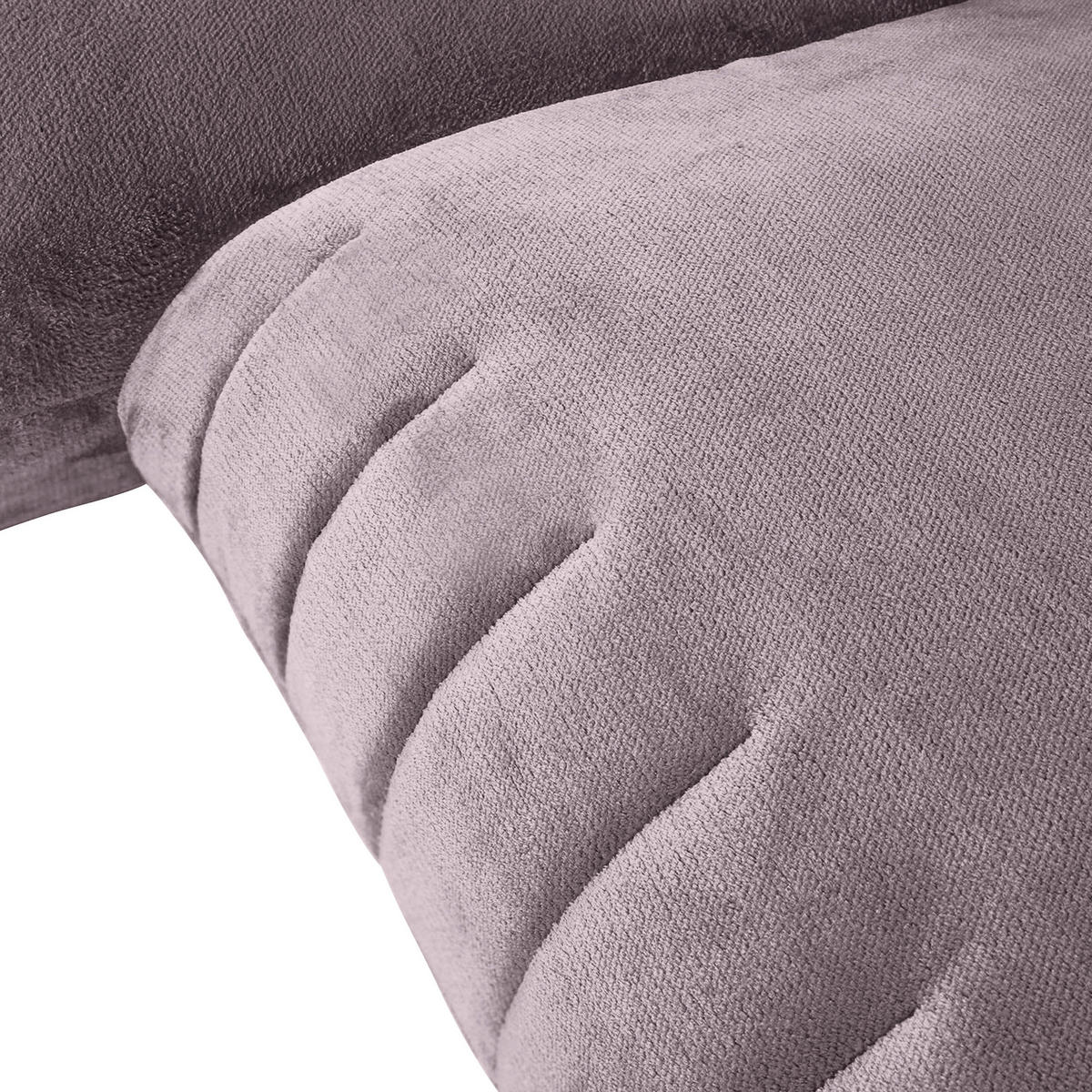 HÖRNSOFFA i plysch grå  - svart/grå, Klassisk, textil/plast (170/270cm) - MID.YOU