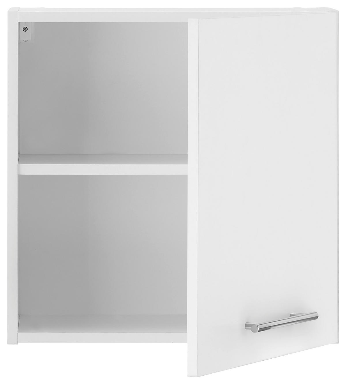 AUFSATZSCHRANK 50/50/31 cm  in  - Chromfarben/Weiß, Design, Holzwerkstoff/Metall (50/50/31cm)