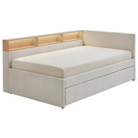 STAURAUMBETT 120/200 cm  in Eichefarben, Beige  - Eichefarben/Beige, MODERN, Holz/Holzwerkstoff (120/200cm) - Stylife
