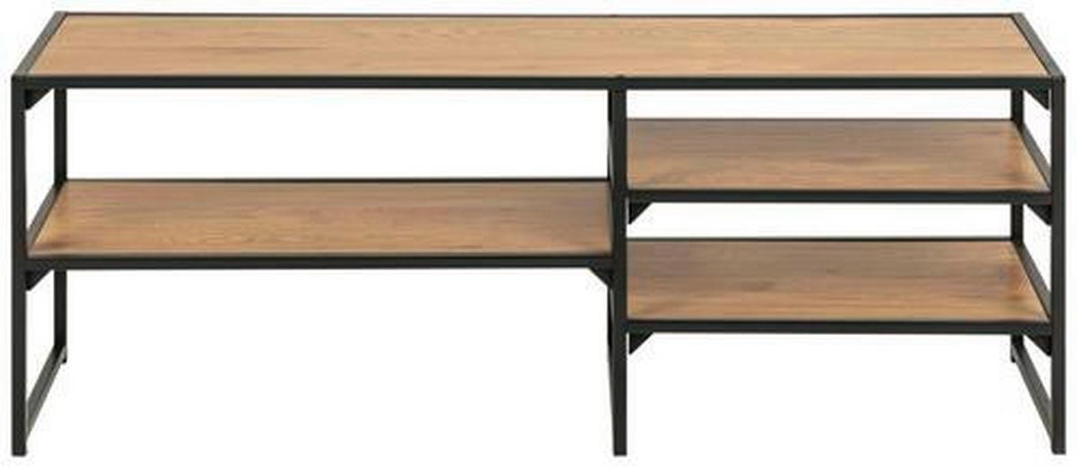 TV-ELEMENT - Wildeiche/Schwarz, MODERN, Holzwerkstoff/Metall (120/46/33cm)