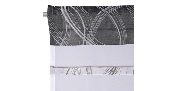 FERTIGVORHANG halbtransparent - Schwarz, Design, Textil (140/255cm) - Novel