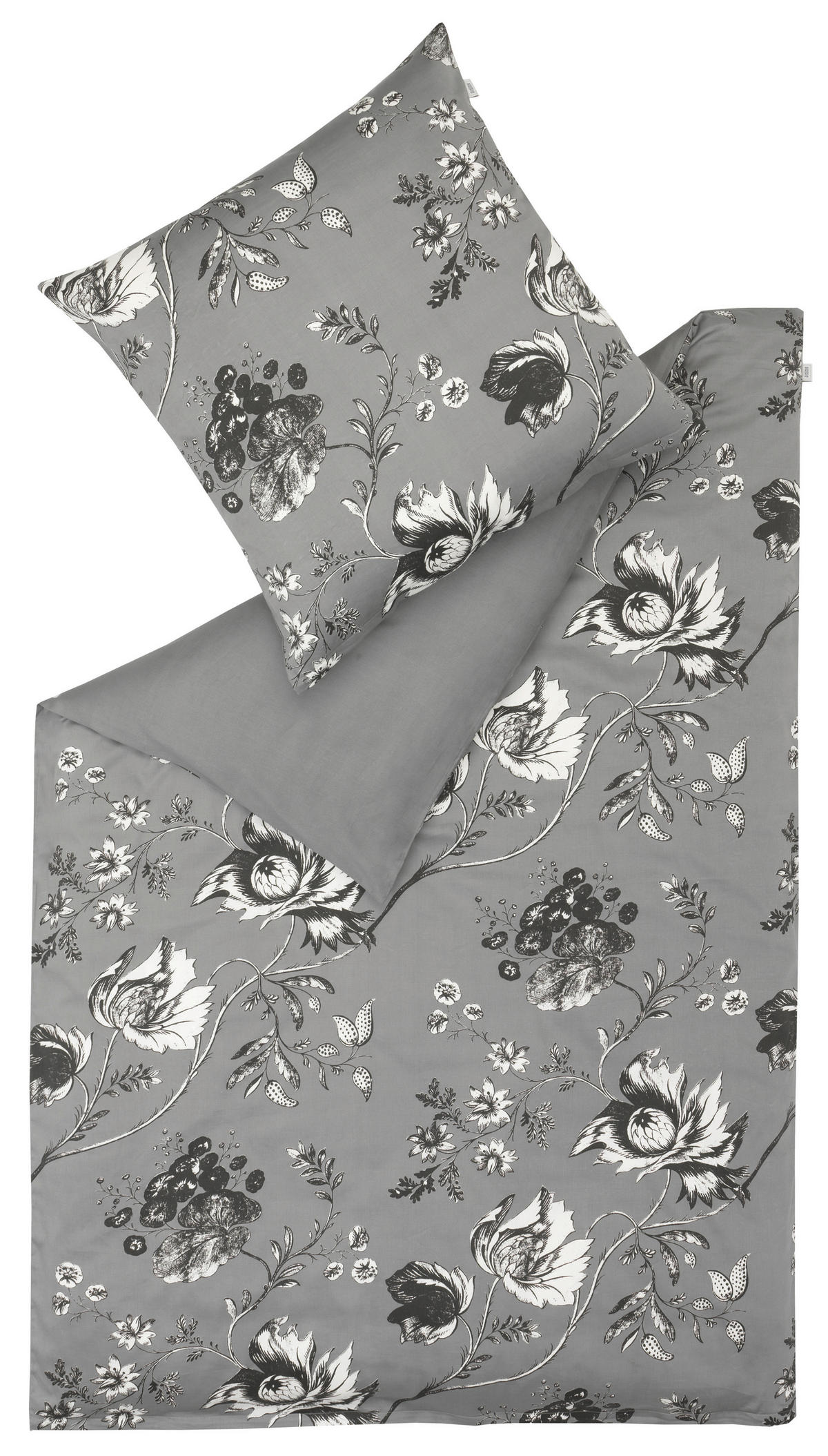 WENDEBETTWÄSCHE SW-Silent Satin 135/200 cm  - Grau, Basics, Textil (135/200cm) - Schöner Wohnen