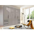 DREHTÜRENSCHRANK  in Sahara  - Schwarz/Sahara, KONVENTIONELL, Glas/Holzwerkstoff (250/236/58cm) - Hom`in