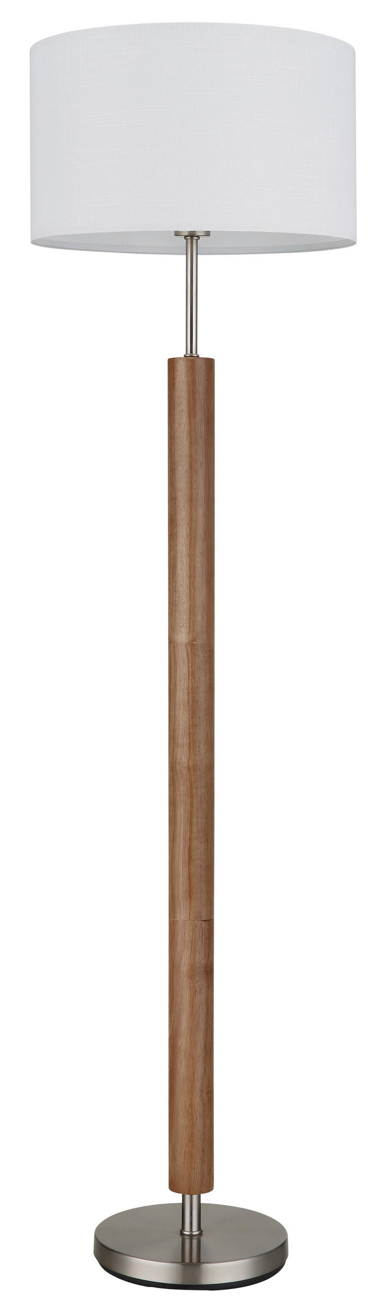 SVJETILJKA PODNA Mila  - bijela/boje nikla, Design, tekstil/drvo (40/150cm) - Globo