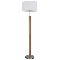 SVJETILJKA PODNA Mila  - bijela/boje nikla, Design, tekstil/drvo (40/150cm) - Globo