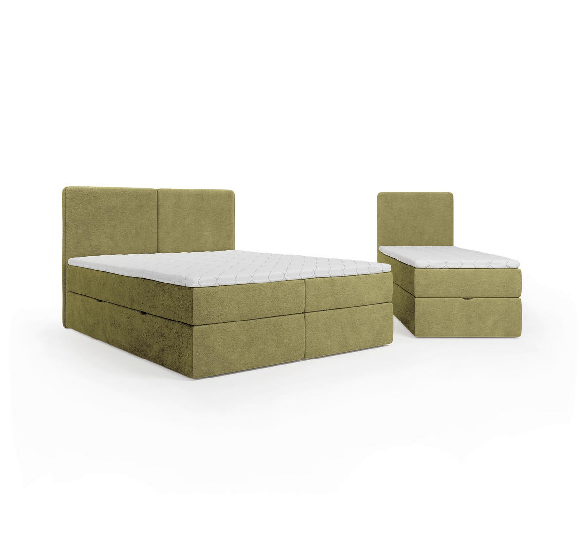 FAMILJESÄNG - grön/svart, Modern, trämaterial/trä (270/200cm) - MID.YOU