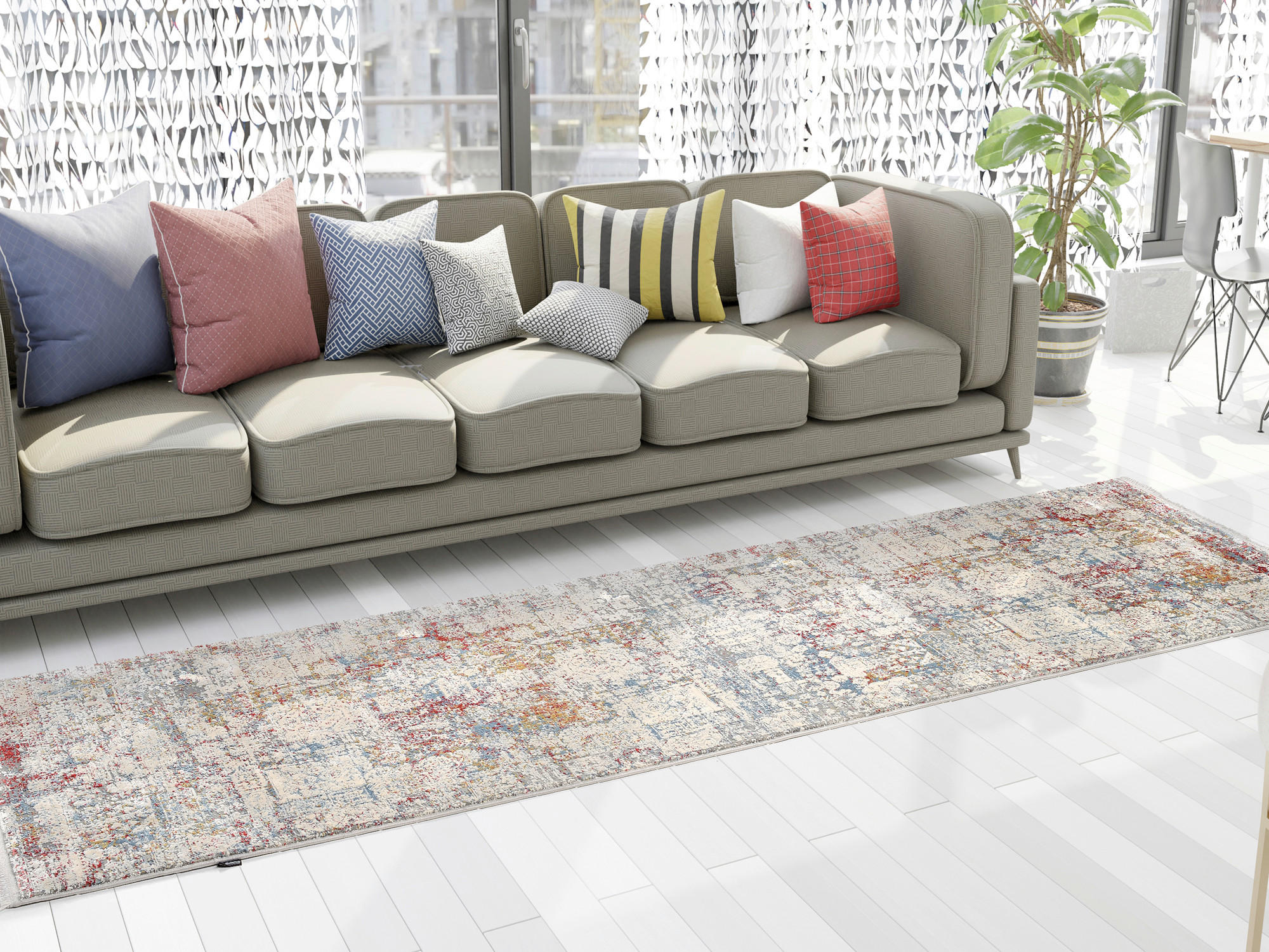 WEBTEPPICH 80/250 cm Multicolor  - Multicolor, Design, Textil (80/250cm) - Musterring