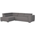 ECKSOFA Anthrazit Struktur  - Anthrazit/Schwarz, Design, Kunststoff/Textil (205/284cm) - Xora