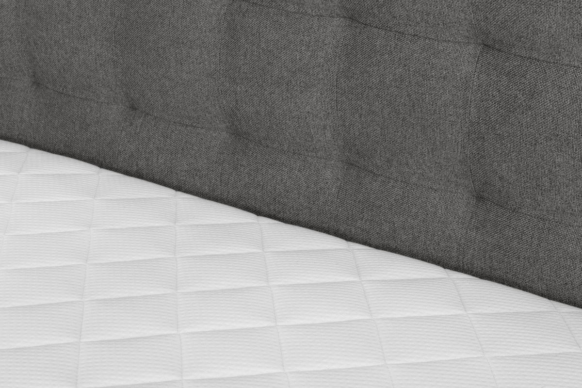 Pat Tip Boxspring Fără Arcuri, gri - negru/gri, Basics, textil (160cm) - Livetastic