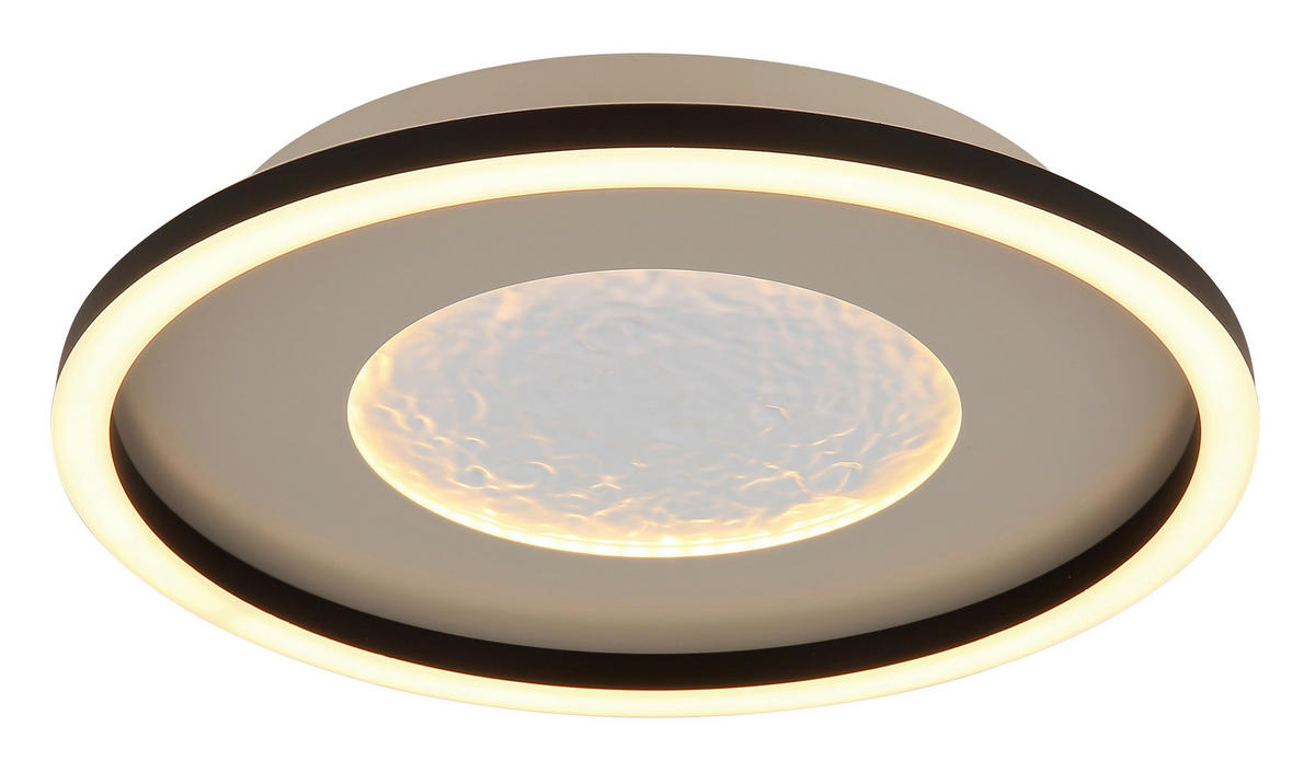 LED-DECKENLEUCHTE  33/5,7 cm    - Klar/Weiss, Basics, Kunststoff/Metall (33/5,7cm) - Globo
