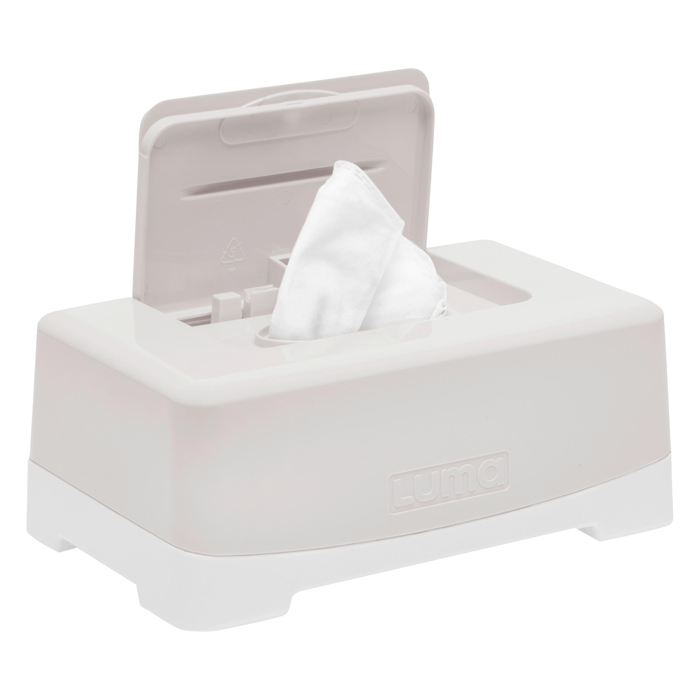 FEUCHTTÜCHER-BOX  LUMA Pure Oat  - Weiß, Basics, Kunststoff (21/13/9cm) - Bebe Jou