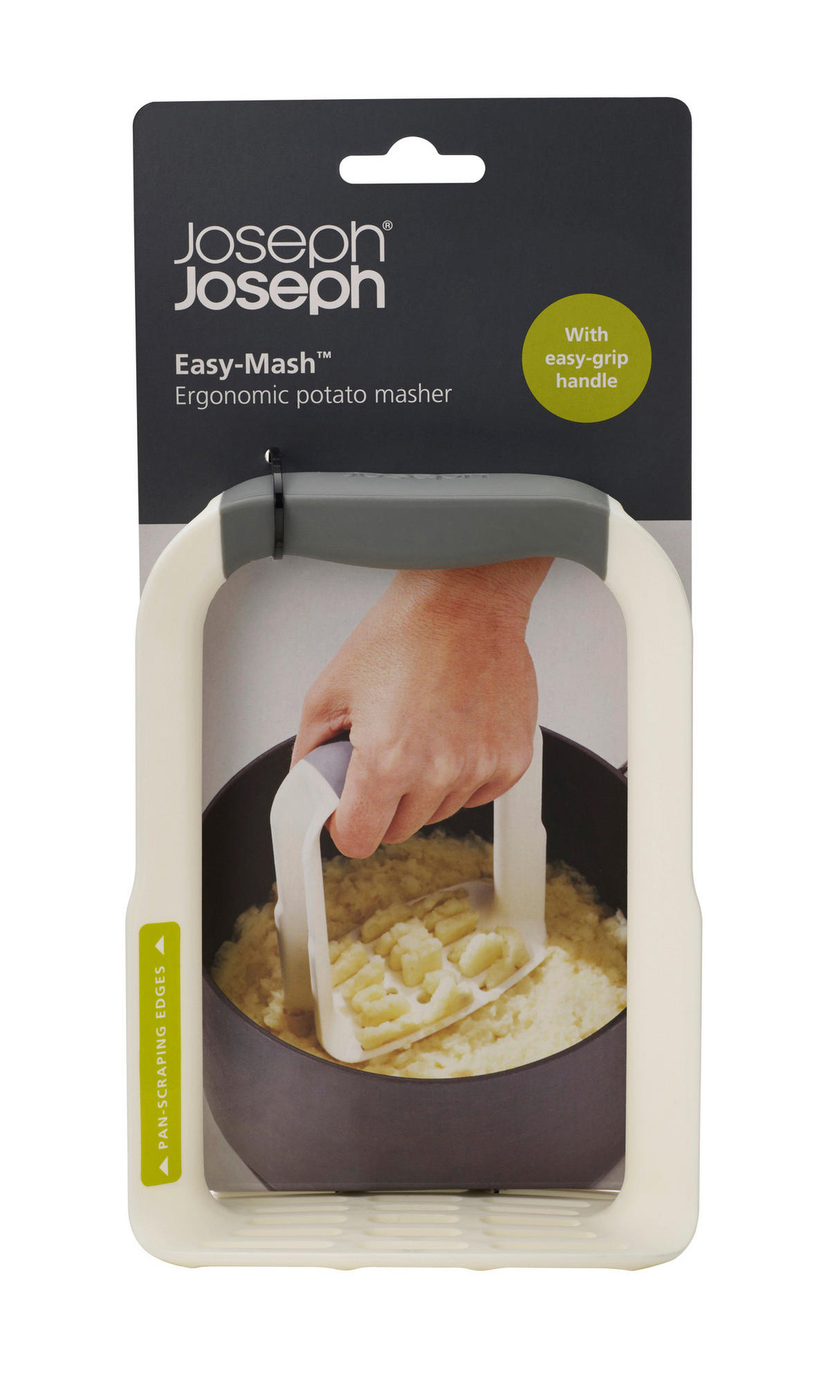 GNJEČILICA ZA KROMPIR - bela/svetlosiva, Osnovno, plastika (12/16,5/7cm) - Joseph Joseph