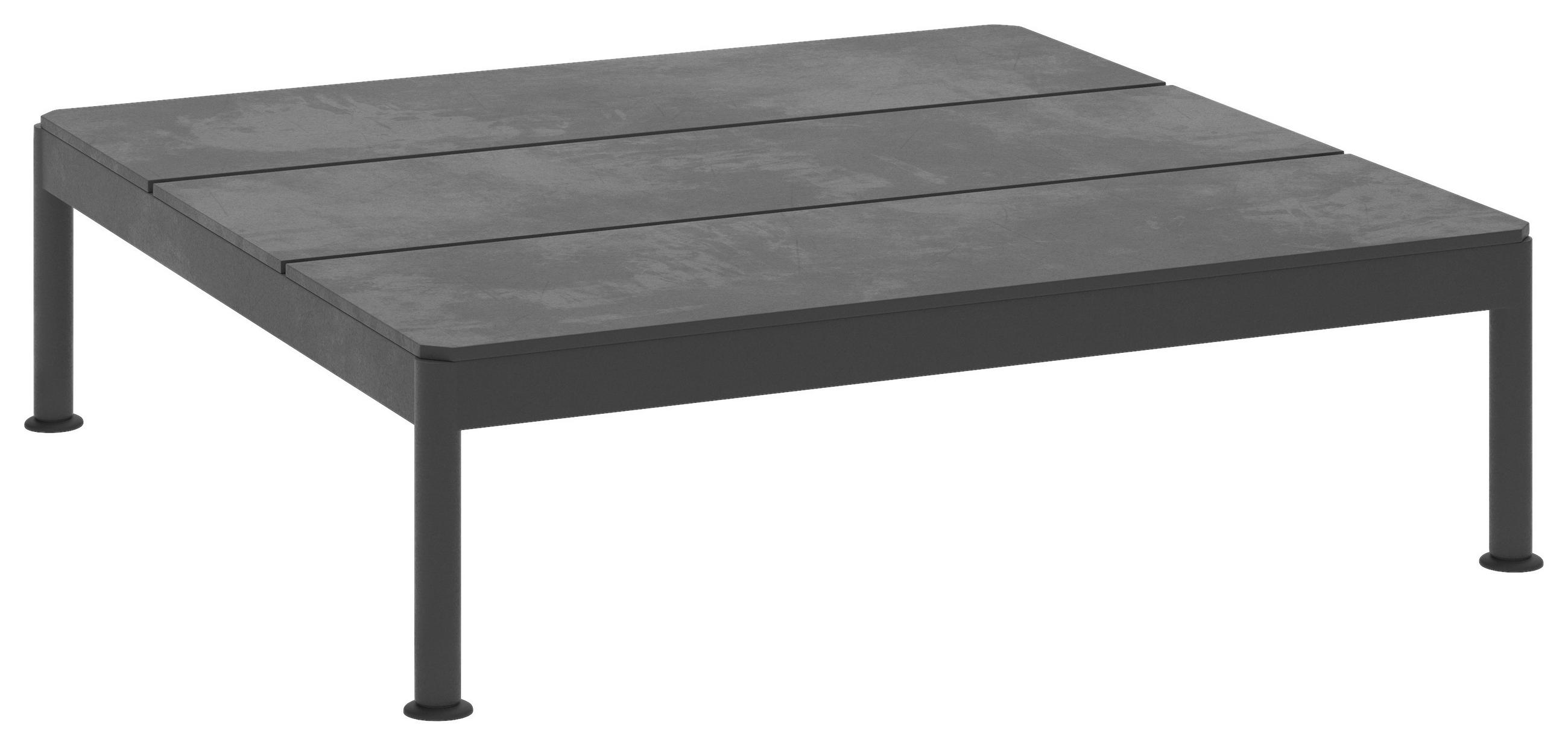 COUCHTISCH 90/90/26 cm quadratisch Anthrazit  - Anthrazit, Design, Metall (90/90/26cm) - Lomoco