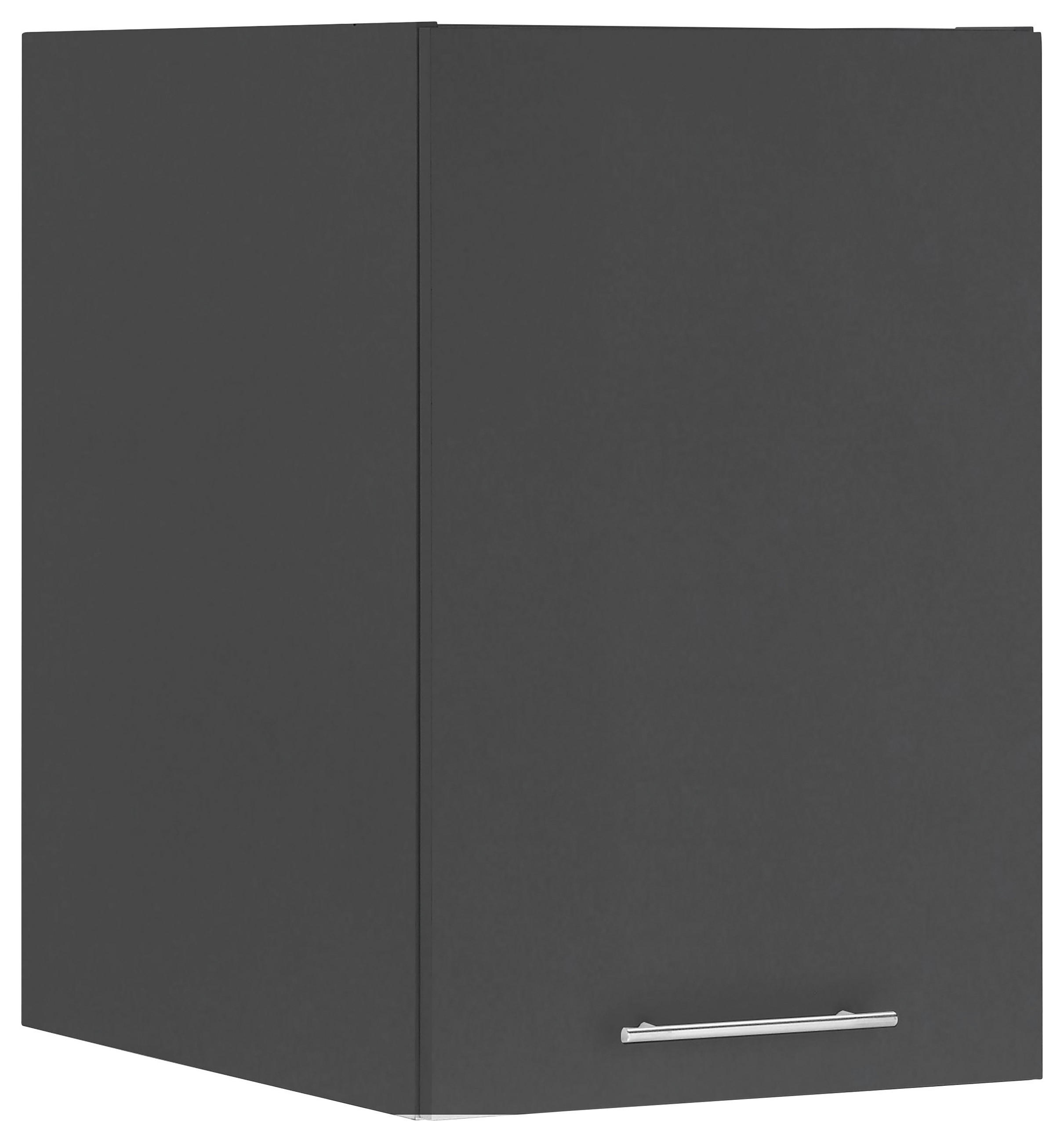 AUFSATZSCHRANK 50/76/68 cm  in  - Chromfarben/Anthrazit, Design, Holzwerkstoff/Metall (50/76/68cm)