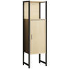 MIDISCHRANK 33/114/30 cm  - Honigeiche/Schwarz, Modern, Holzwerkstoff/Metall (33/114/30cm) - MID.YOU
