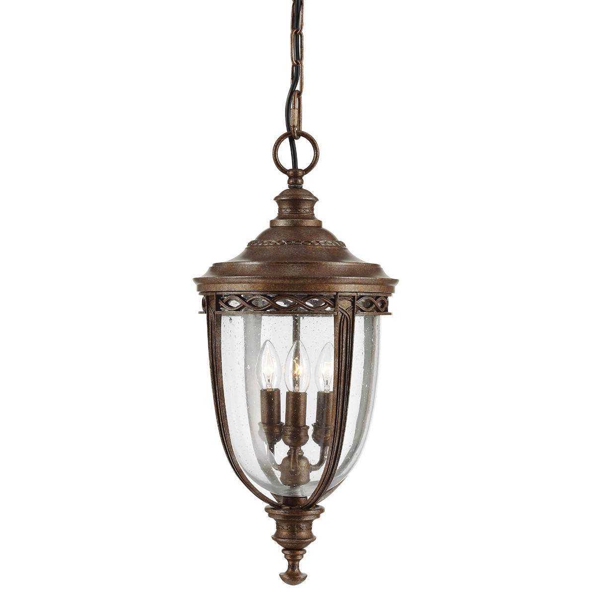 AUßENHÄNGELEUCHTE 26.7/68 cm   - Bronzefarben, Basics, Glas/Metall (26.7/68cm) - Elstead Lighting