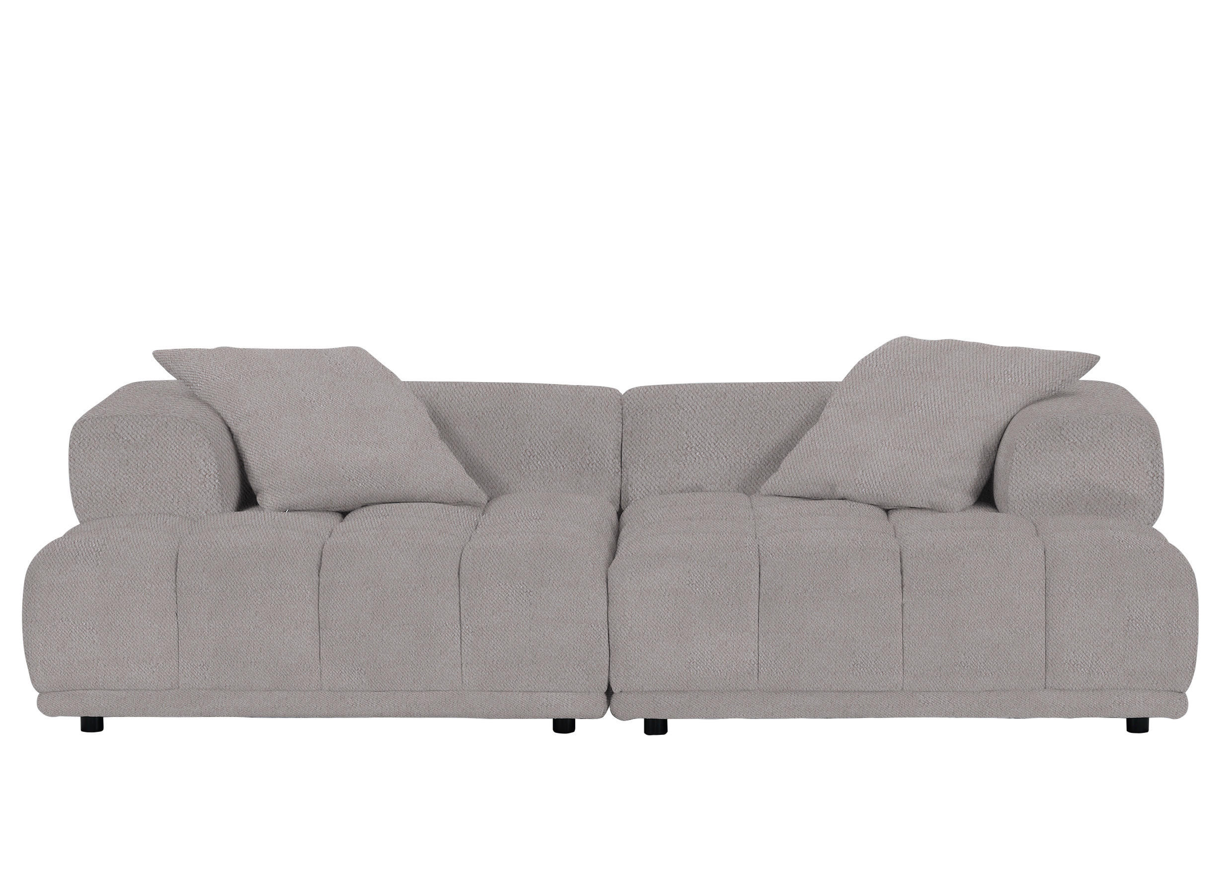 SOFFMODUL i flatväv greige  - greige/svart, Klassisk, textil/plast (125/66/155cm) - Best Price
