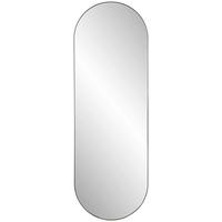 WANDSPIEGEL 40/120/12 cm    in oval  - Schwarz, Design, Glas/Holzwerkstoff (40/120/12cm) - MID.YOU