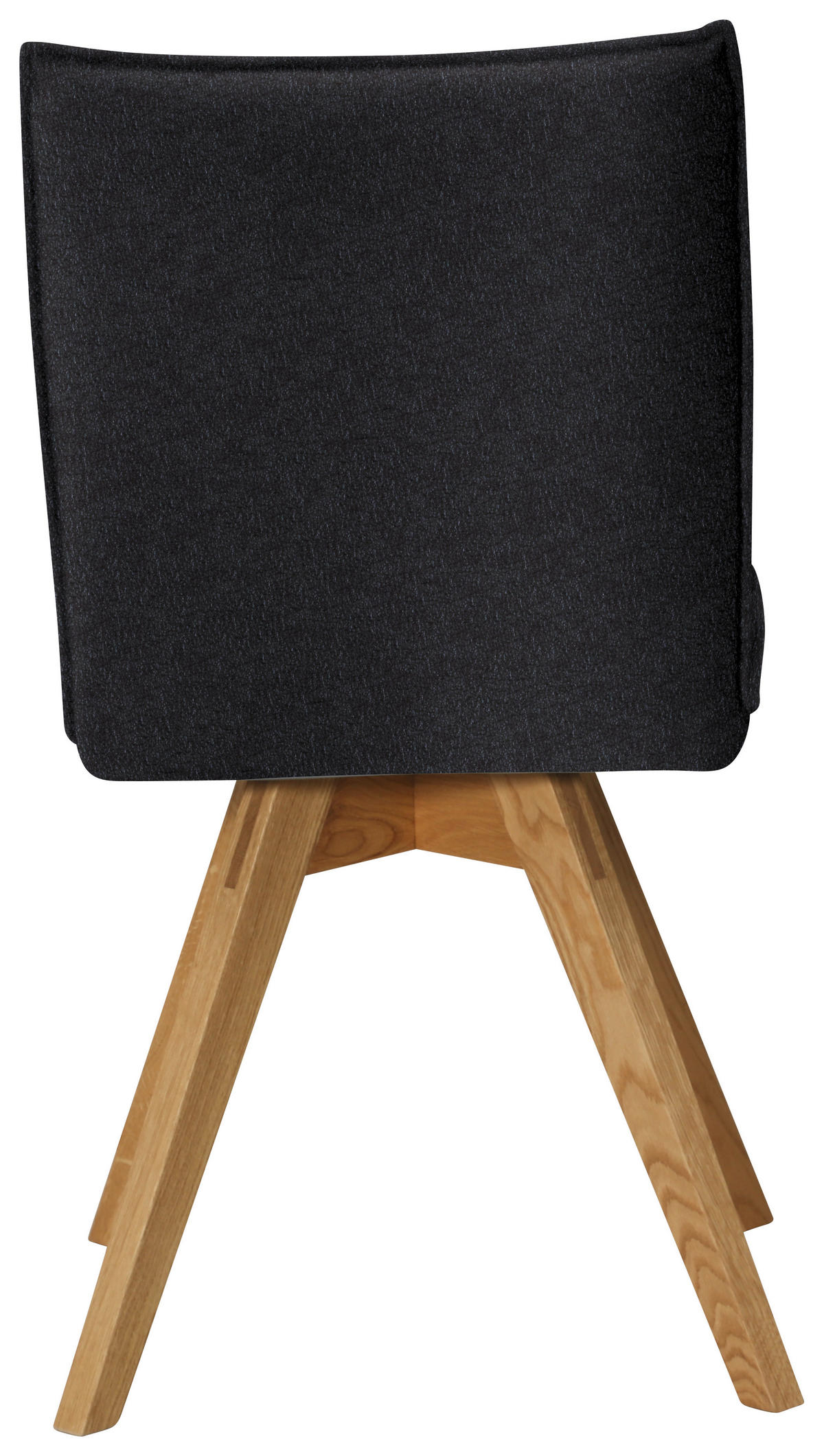 STUHL  in Lederlook, Mikrofaser  - Eichefarben/Schwarz, Konventionell, Holz/Textil (60/91/61cm) - Moderano