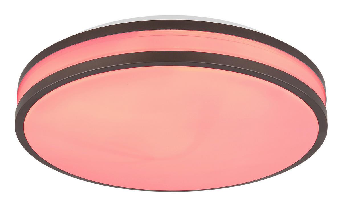 STROPNA LED-SVETILKA   //2700-6000 K/230 V/ - bela/barve kapučina, Konvencionalno, kovina/umetna masa (34/7cm) - Globo